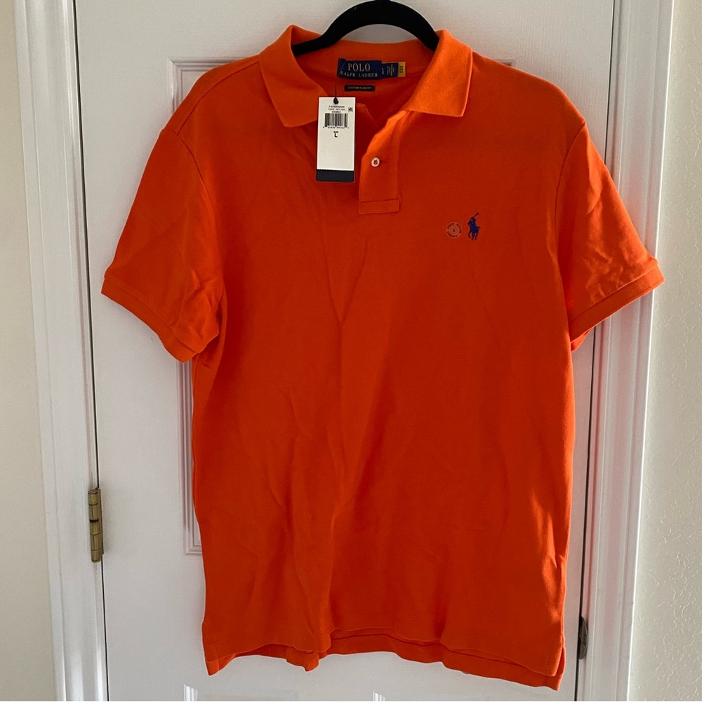 Orange Polo New with tags